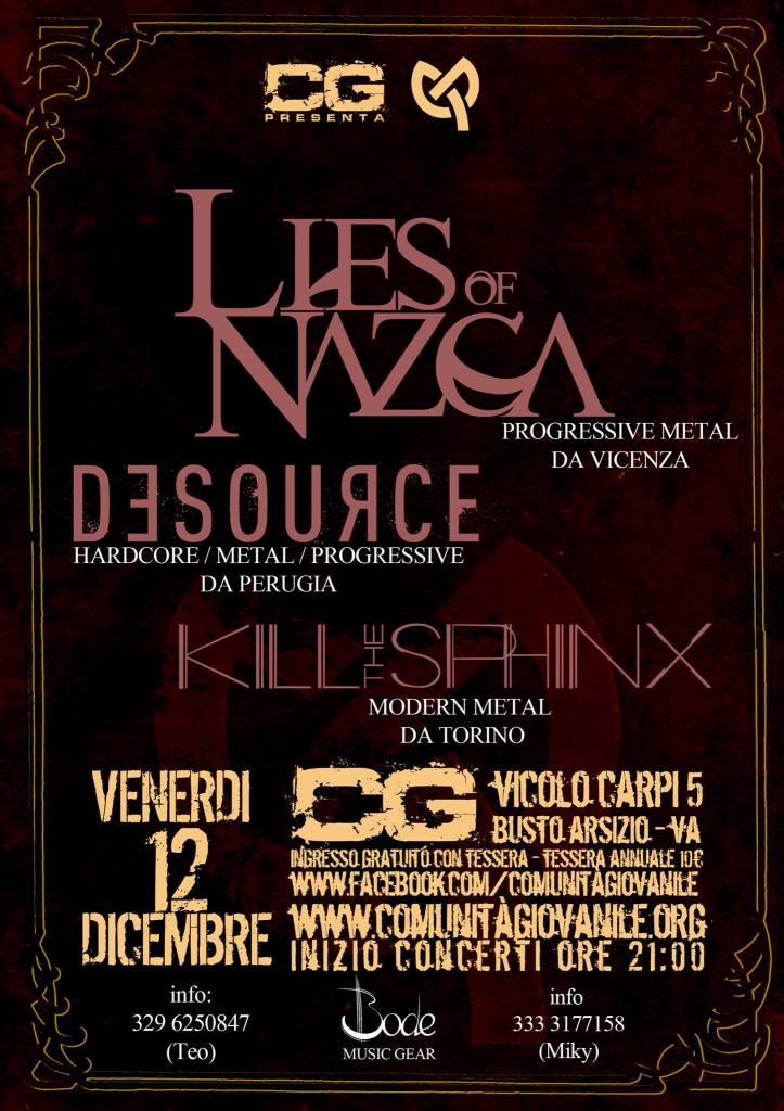 lies of nazca flyer